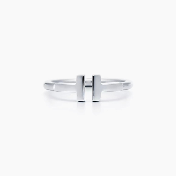 Tiffany T Wire Ring 18K White Gold - Picture 3 of 7